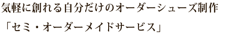 気軽に創るセミオーダーサービス